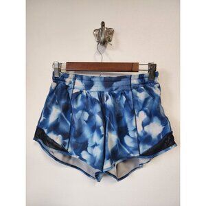 Lululemon blue tie dye hotty hot running shorts II 6
